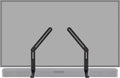 ECHOGEAR Sound Bar Mounting Bracket for Under TV - Adjustable Height & Depth for Max Compatibility Between TV & Soundbar - Dolby Atmos Compatible & Works with LG, Vizio, Bose & More