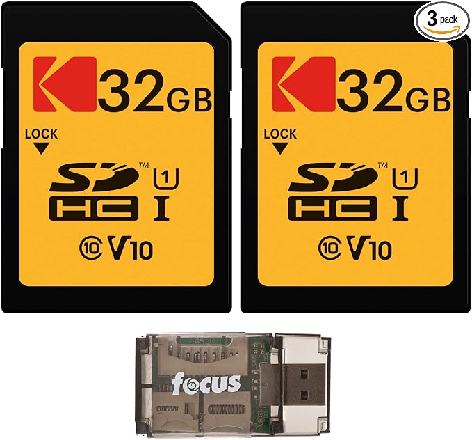 Kodak 32GB Class 10 UHS-I SDHC Memory Card Bundle by Kodak