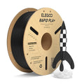 ELEGOO Rapid PLA Plus Filament 1.75mm Black 1KG, PLA+ 3D Printer Filament for 30-600 mm/s High Speed Printing, Dimensional Accuracy +/- 0.02 mm, 1kg Cardboard Spool(2.2lbs)