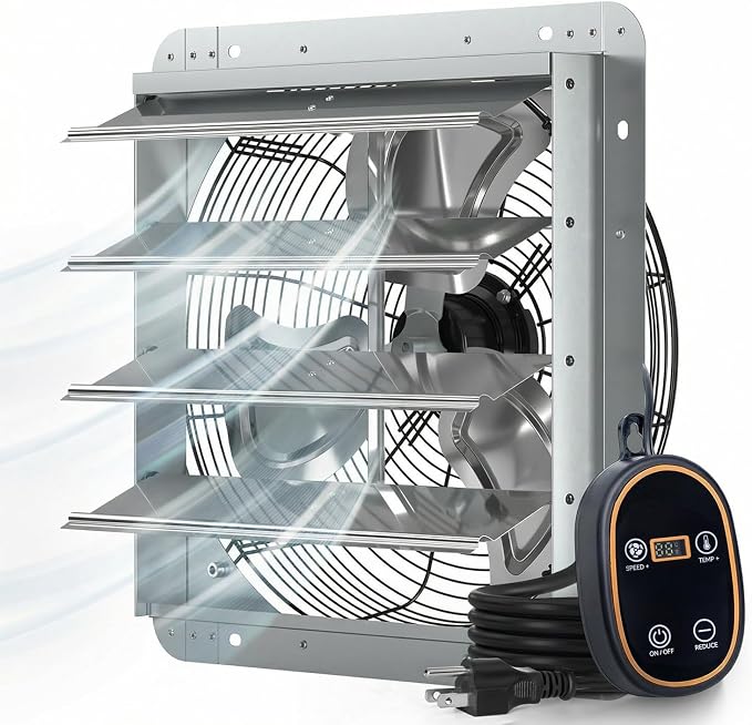 Amico 16" Smart Shutter Exhaust Fan by Amico