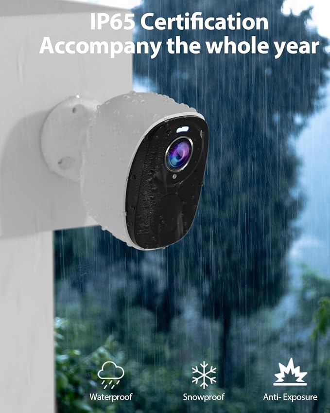 ELECCTV Upgraded 5G/2.4G WiFi Security Cameras Wireless Outdoor, 2K Battery - Image 3