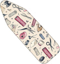 Nuxovilar Ironing Board Cover Needle Cotton 15x54 Inches | Ironing Board Cover and Pad Sewing Tools Design Needle Cotton for Home Laundry, Craft Space, Bedroom