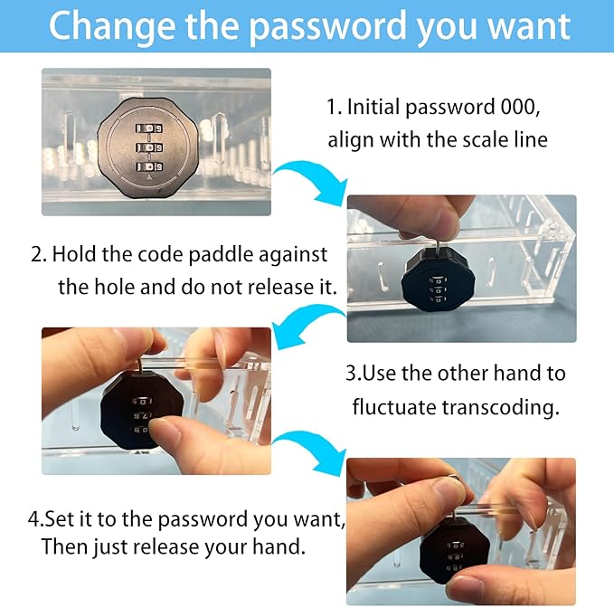 Young Dance Universal Thermostat Combination Lock Box, Clear Large Thermostat Guard for Wall Thermostats, Thermostat Cover Fits Thermostats 6.5 "H x 4.72 "W x 1.97 "D or Smaller (1 Set)