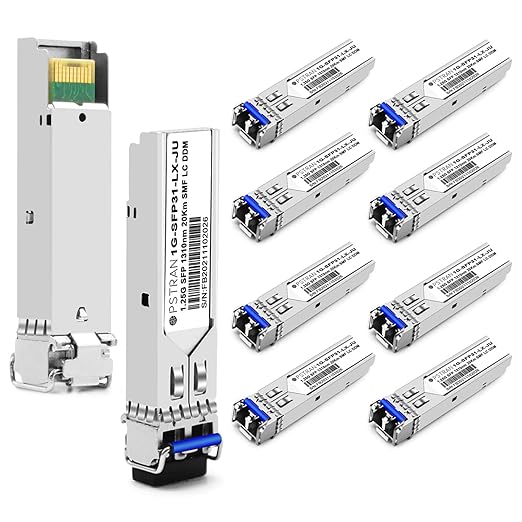 OPSTRAN 1000BASE-LX/LH SFP Optical Transceiver Module Compatible with Juniper QFX-SFP-1GE-LX EX-SFP-1GE-LX SRX-SFP-1GE-LX 1G SFP 1310nm 20km DDM Duplex LC SMF 10 Pack