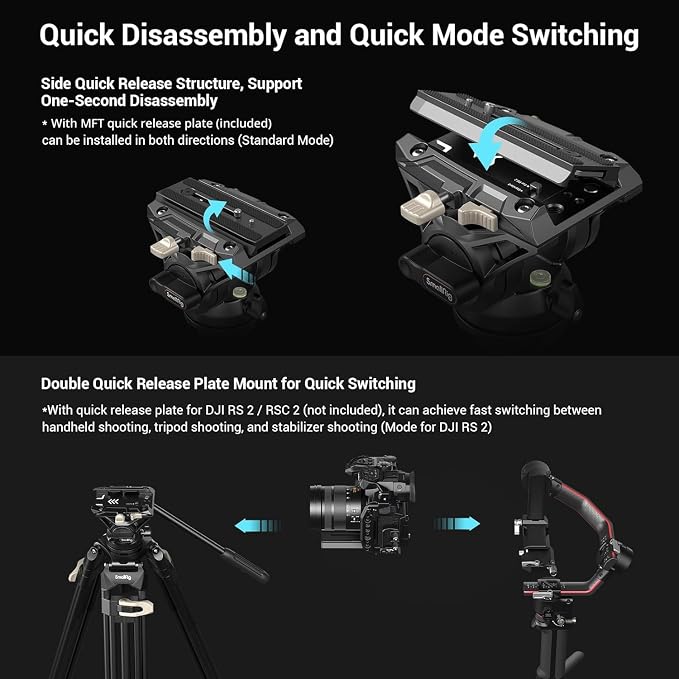 SmallRig AD-01 Video Tripod, Cameras 3751 - Image 6