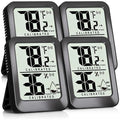 Antonki 4 Pack Mini Room Thermometer Hygrometer Indoor Temperaure and Humidity by Antonki