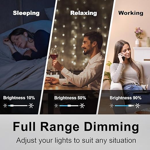 BESTTEN 5 Pack Dimmer Light Switch, Single Pole or 3-Way, Compatible with Dimmable LED, CFL, Incandescent and Halogen Bulb, LED Slide Dimmer Switch, Neutral Wire Not Required, 120VAC, UL Listed, White