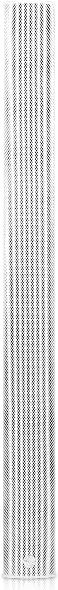 Sound Town Weatherproof Compact Aluminum Line Array Column Speaker with Wall Mount Bracket, 10 x 3 Woofers, 6 x 1.2 Dome Tweeters, White, for Church, Indoor & Outdoor Installation (CARPO-M106W)