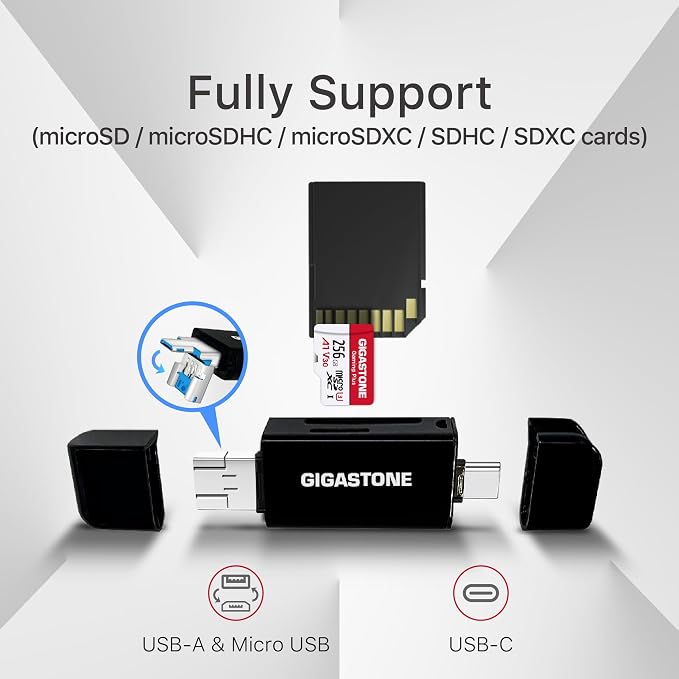 【5-Years Data Recovery】 GIGASTONE 256GB SD Card - Image 2