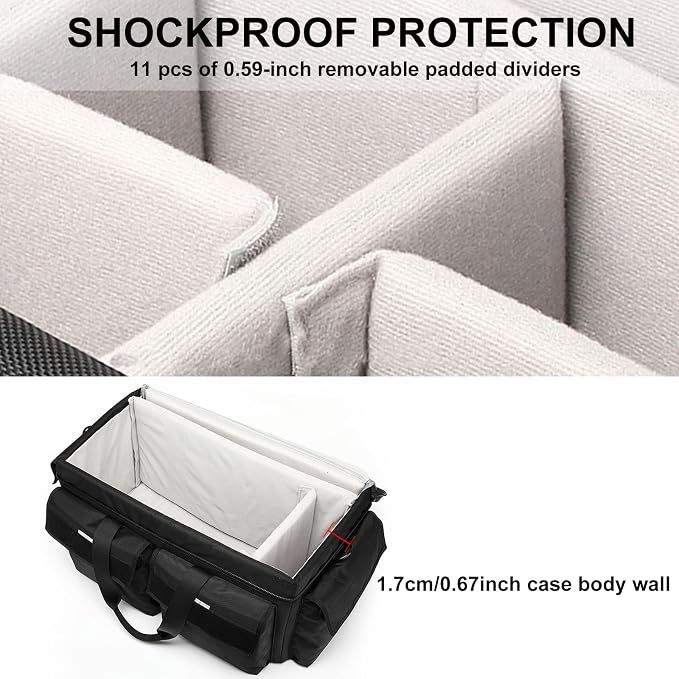 Large Camera Bag, Pressure proof &Waterproof DSLR SLR Mirrorless Gadget bag - Image 5