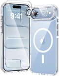toushion 3 in 1 for iPhone Air Case Clear Bumper, Fits MagSafe, Shockproof by Unknown