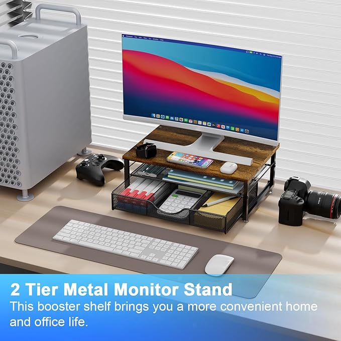 gianotter Computer Monitor Stand Riser, office organizer - Image 2