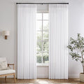 Memory Trained Pinch Pleated Curtains 96 Inches Long, Viral Linen Pinch Pleat by ANRODUO