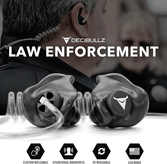 Decibullz Custom Moulded Security Two-Way Radio Surveillance Earpiece Set - Image 6