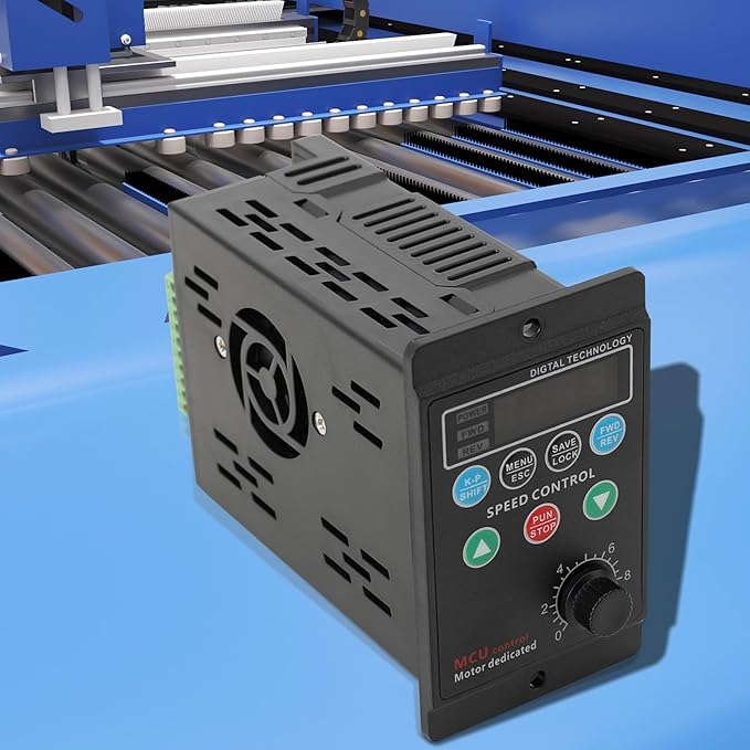 Cozyel AC 220V/0.75kw 1HP Variable Frequency Drive, 5A VFD Inverter Single-Phase to 3-Phase Frequency Converter for Spindle Motor Speed Control