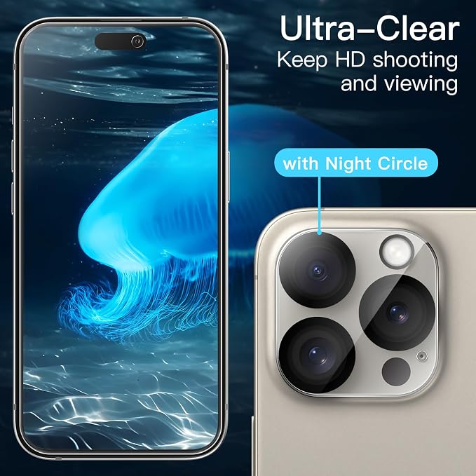 JETech Screen Protector for iPhone 15 Pro Max 6.7-Inch - Image 6