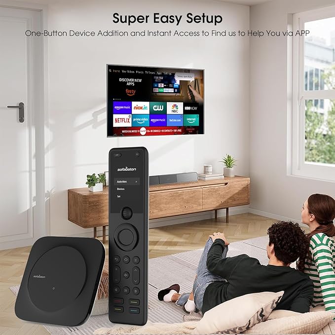 SofaBaton X1S Universal Remote Control, One Touch Activities, Customize SofaBaton APP, All-in-one Universal Remote with Hub