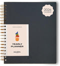 Anecdote Planner 2026 (8.5" x 10") Daily Planner Weekly Monthly Planner - 52 Weeks w/Library Buckram Cover, Brass Spiral - A4 Size Bleed-Resistant Paper – Ink Blue