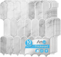 Art3d 12 x 12 Inch Heavy-Duty Peel and Stick Backsplash, Self-adhesive Wall Tiles for Kitchen Bathroom Decor, 10-Pack Gray Marble