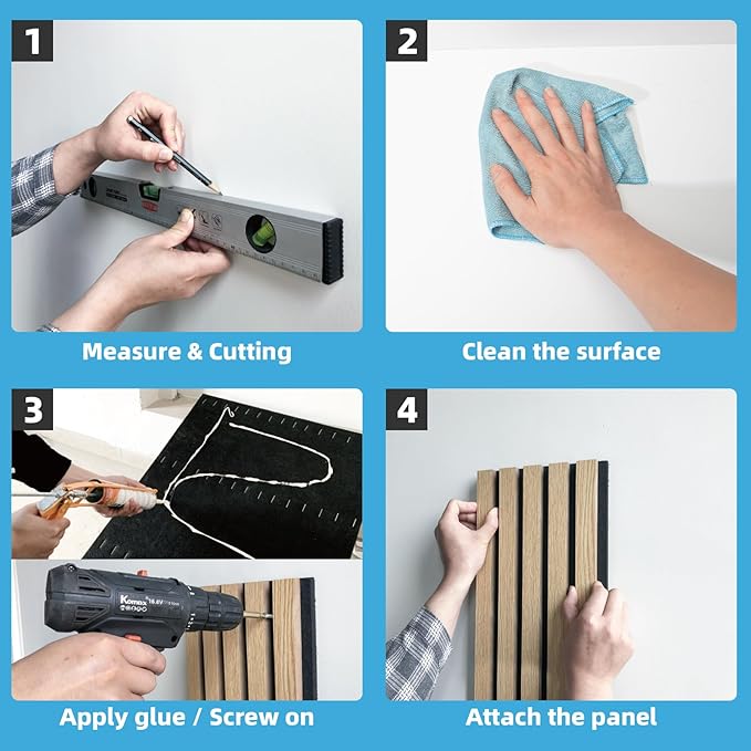 Art3d 2-Pack Acoustic Wood Slat Wall Panel with Roll-Flat Design - 95.3 x 23.8 Inch Sound Absorbing Panels for Living Room Columns Corridor Curved Wall Decor, Ebony