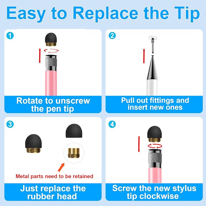 Bopomofo 10 Rubber Tips+5 Transparent Disc Tips | High Precision and High - Image 4
