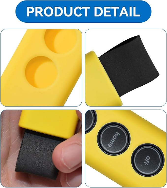 Protective Silicone Cover Case for SimpliSafe KeyFob - Arm and Disarm Remotely, Flexible Case for SimpliSafe Home Security System KeyFob - Latest Gen (Yellow)