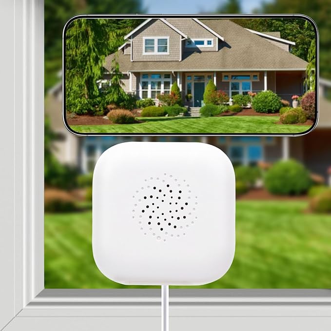 Serounder 2K 3MP Window Camera, Indoor Camera with Dual Band WiFi and Bluetooth, Color Night Vision, Motion Detection, Real Time Alerts, 2-Way Audio, Adhesive Installation