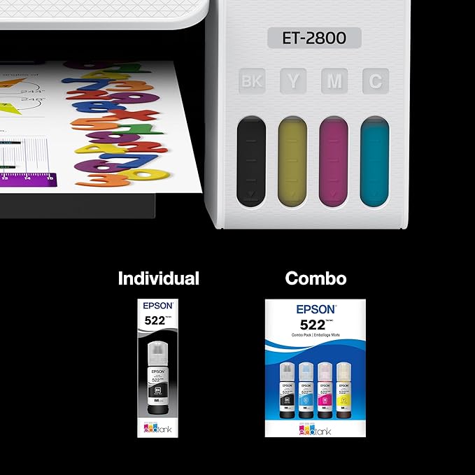 EPSON 502 EcoTank Ink Ultra-high Capacity Bottle Magenta Works with ET-2750, 2760, 2850, 3750, 3760, 3850, 4850, and Other Select Models