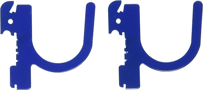 Wall Control 3in Reach U-Hook Accessory “U” Shaped Slotted Metal Pegboard Hook Pegboard and Slotted Tool Board – Blue