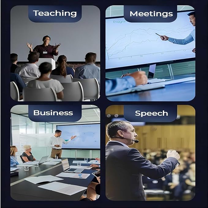 [M Monoie] Wireless Presenter, 2.4GHz USB Control Presentation PPT PowerPoint Clicker for Keynote, Laptop, Google Slides - Supports Hyperlinks & Tactile Buttons
