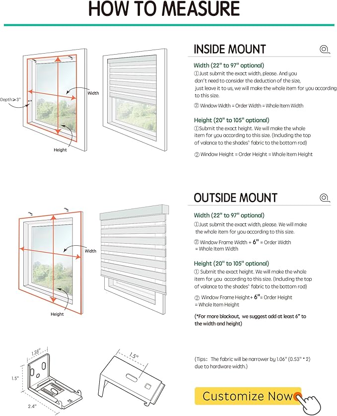 Yoolax Motorized Zebra Blinds Compatible With Alexa, Custom Size Electric Blinds With Remote, Privacy Window Shades (Beige)