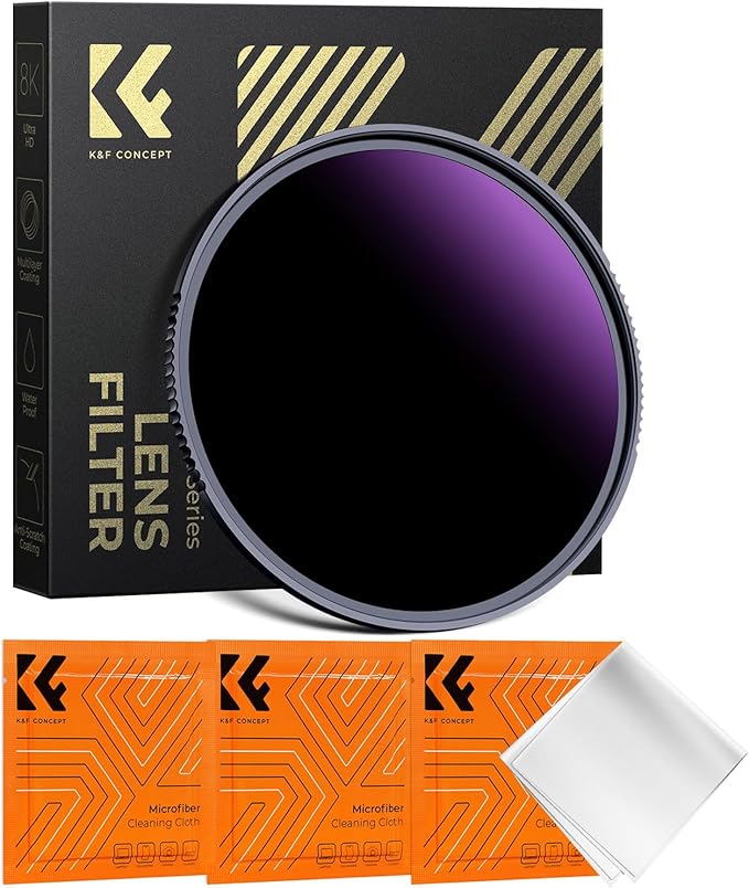 K&F CONCEPT 58mm ND1000000 ND Lens Filter Solar Eclipse Neutral Density Camera by KFCONCEPT