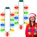 QZYL 8 Pack Christmas Necklace Light Up, Colorful Christmas Party Favor by QZYL
