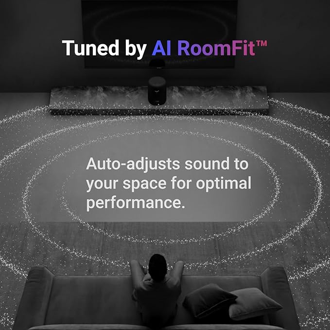 WiiM Sound Smart Speaker with 1.8″ Touch Display, Hi‑Res 24‑bit/192 kHz, AI RoomFit™ Room Correction, 100W Peak, Wi‑Fi 6E/Bluetooth 5.3, Multi‑Room & Stereo Pairing, Remote Included, Black