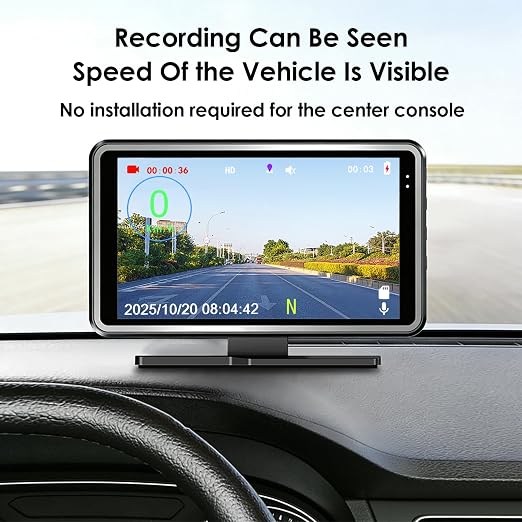 Universal GPS Speedometer Car HUD Digital Speed Display + Dash Camera DVR Video - Image 4