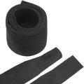 MECCANIXITY Braided Cable Sleeves Heat Shrinkable Fabric Sleeving, 1 3/8" 3ft Black 2:1 Ratio Heat Shrinkable Cord Protector for Harness Cable, Network Cable Protection, Cable Management