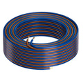 HiFind 14/2 Gauge AWG Car Audio Speaker Wire Cable 25 Ft, Professional Shielded OFC Zipper Wire, Transparent Soft PVC for Automotive Stereo HiFi Home Theater System, Subwoofer, Blue+ Brown