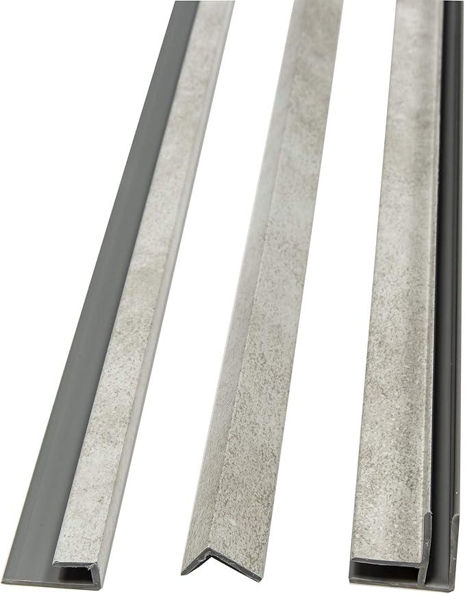 Palisade 78in x 36in x 36in Waterproof Vinyl Corner Shower Surround Kit with Accessories in Urban Coast