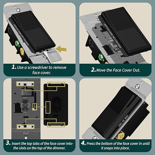 TOPGREENER Kalide Dimmer Light Switch, LED Dimmer Switch, Full Range Dimming - Image 3
