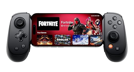 BACKBONE Pro Mobile Gaming Controller for iPhone 15/16/17 & Android, USB-C/Bluetooth Phone Controller, Stream Xbox, Play Call of Duty, PlayStation via iOS Remote Play - 3 Months Apple Arcade Included