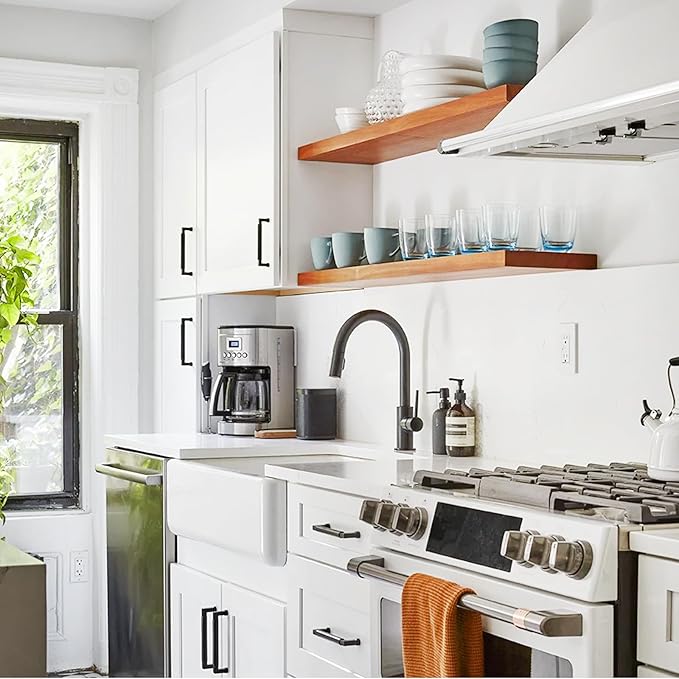 Wall Kitchen Cabinets, RTA Cabinets, White Shaker Cabinet, Wall Mounted, RTA Upper Cabinet, Modern for Kitchen and Bathroom with Door, 2 Adjustable Shelves (White, 21" W x 30" H x 12" D)