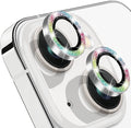 Compatible with iPhone 15 & 15 Plus Camera Lens Protector, Bling Glitter 9H by Hsefo