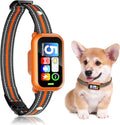 Upgraded Dog Bark Collar, Smart AI Barking Collar with 5 Modes & 5 Adjustable Sensitivity & Bark Counter, Waterproof Activated Shock Collar for Small Medium Large Dogs 8-150lbs with AirTag Case