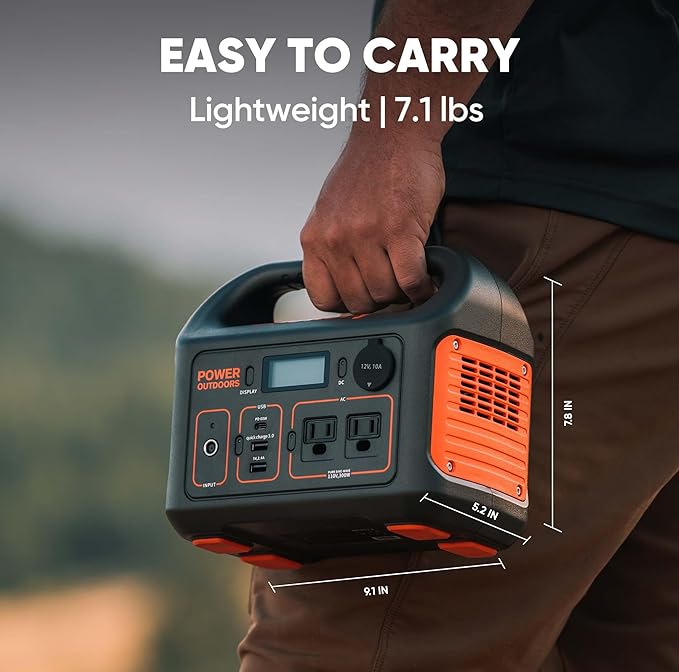 Jackery Portable Power Station Explorer 300 with Carrying Bag, 293Wh Backup Lithium Battery, Solar Generator for Outdoors Camping Travel Hunting Blackout (Solar Panel Optional)