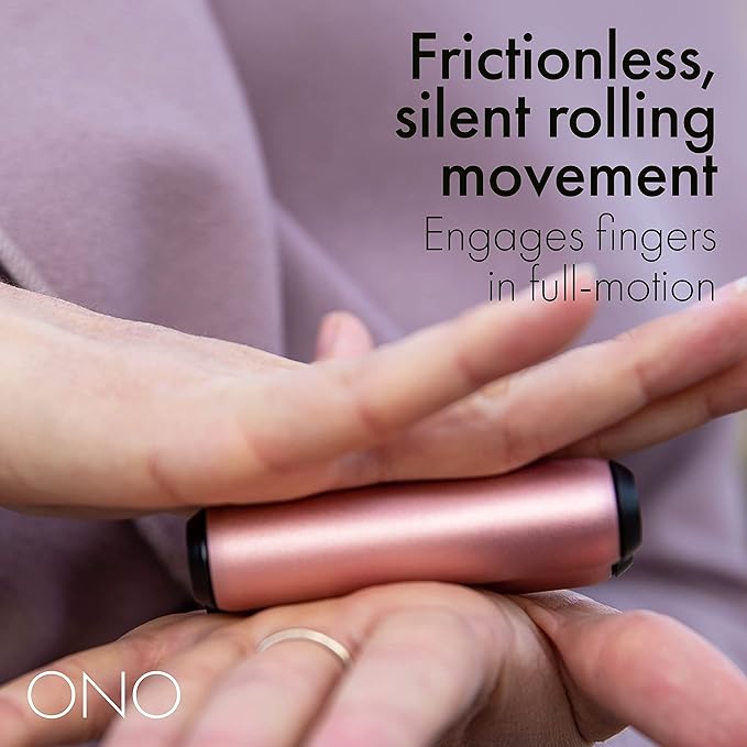 ONO Roller - Handheld Fidget Toy for Adults | Help Relieve Stress, Anxiety, Tension | Promotes Focus, Clarity | Compact, Portable Design (Rose Gold, Full Size - Aluminum)