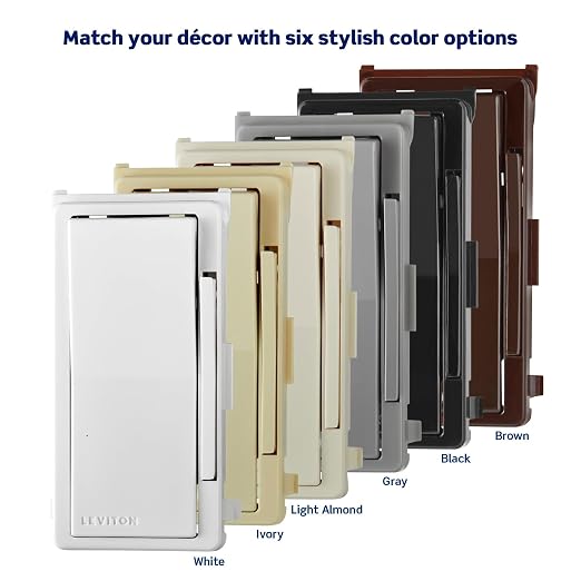 Leviton DDKIT-SI Decora Digital/Decora Smart Switch Color Change Kit - Image 3