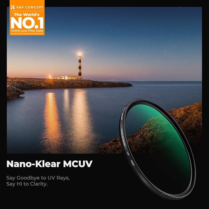 K&F CONCEPT 39mm MCUV Lens Protection Filter 18 Multi-Coated Camera Lens UV - Image 2