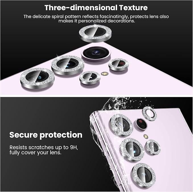 Tensea (3+2PCS for Samsung Galaxy S23 Ultra 5G Camera Lens Protector, 9H - Image 6