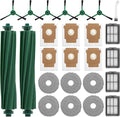 Zornaveli 25 Pcs Accessories Kit for iRobot Roomba Plus 405 Combo/505 Combo Robot Vacuum Cleaner: 2 Main Brushes, 6 Dust Bags, 6 Mop Pads, 4 Filters, Side Brushes and 1 Cleaning Tool
