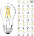 Sunco 20 Pack A15 Light Bulb LED, Edison Style Bulb, Dimmable Vintage Filament Lighting, 800 LM, 7W (60W Equivalent), 2700K Soft White, E26 Medium Base, Wet Rated UL